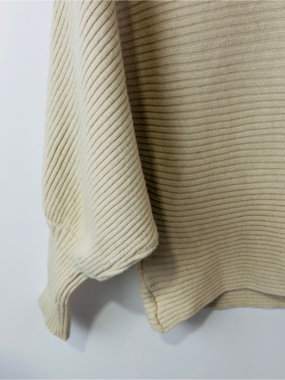 Pinque Cream Ribbed Scoop-Neck Sweater - Picture 8 of 10